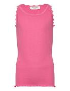 Rkbeatha Sl Strap Lace Top Pink Rosemunde Kids