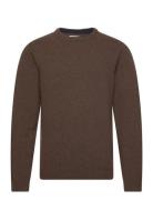 Cfkarl Lambswool Crew Neck Kni Brown Casual Friday