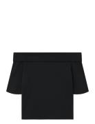 Nlfrova 2/4 Off Shoulder Short Top Black LMTD