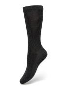 Magda Shimmery Socks Black Swedish Stockings