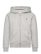 Shield Zip Hoodie Grey GANT