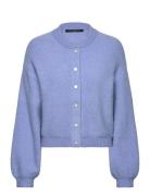 Melissa Knit Bomber Jacket Blue French Connection