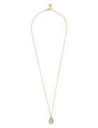 Naomi Drop Pendant Neck 45 G/Clear - 45 Cm Gold SNÖ Of Sweden