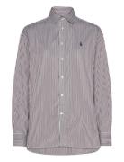 Relaxed Fit Striped Cotton Shirt Brown Polo Ralph Lauren