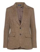 Herringb Linen-Blend Blazer Brown Polo Ralph Lauren