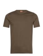 Perry Crunch V-Ss Tee Khaki Mos Mosh Gallery