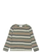 T-Shirt Ls Y/D Rib Green Minymo