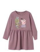 Nmfdyffi Peppa Ls Dress Noos Cplg Pink Name It