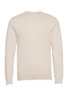 Melange Round Neck Knit Cream Lindbergh