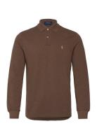 Custom Slim Fit Mesh Polo Shirt Brown Polo Ralph Lauren