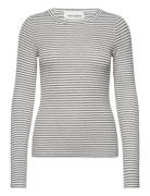 Petriciasw Stripe T-Shirt Long Slee Grey Sofie Schnoor