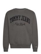 Tjm Rlx Vintage Varsity Crew Grey Tommy Jeans