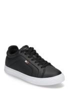 Womens Icon Court Sneaker Flag Black Tommy Hilfiger