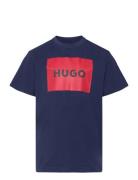 Short Sleeves Tee-Shirt Navy Hugo Kids