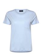 Cotton-Modal Blend Classic Tee Blue Lexington Clothing