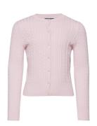 Mini-Cable Cotton Cardigan Pink Ralph Lauren Kids