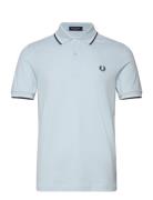 Twin Tipped Fp Shirt Blue Fred Perry