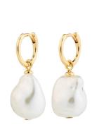 Sky Pearl Earrings Gold Pilgrim