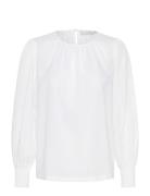 Karoca Ls Blouse White Kaffe