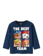 Nmmjasper Paw Ls Nreg Top Cplg Navy Name It