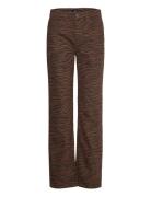 Zebra-Print Straight-Fit Jeans Brown Mango