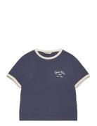 Script Logo Slim Top Navy GANT