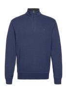 Luxury Jersey Quarter-Zip Pullover Blue Polo Ralph Lauren