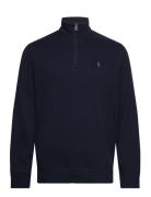 Luxury Jersey Quarter-Zip Pullover Navy Polo Ralph Lauren