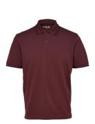 Slhdante Sport Ss Polo Noos Burgundy Selected Homme