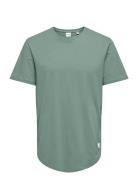 Onsmatt Life Longy Ss Tee Green ONLY & SONS