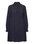 A-Line Jaquard Shirt Dress Navy Lexington Clothing