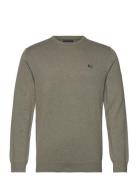 Cotton Crew Neck Sweater Khaki Lexington Clothing