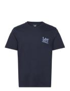 Subtle Logo Tee Navy Lee Jeans