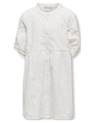 Kogdaisy 2/4 Emb Anglaise Dress Wvn White Kids Only