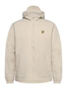 Zip Through Hooded Jacket Cream Lyle & Scott