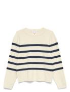 Vmsaba Plain Ls O-Nk Pullov Ga Girl Noos Cream Vero Moda Girl