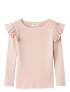 Nmfrachel Nan Ls Slim Top Lil Pink Lil'Atelier