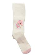 Tights Sg Cotton Unicorn Knee White Lindex