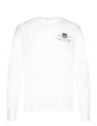 Reg Medium Archive Shield Ls T White GANT