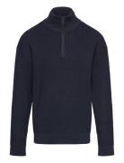 Sweater Rib Knit Halfzip Navy Lindex