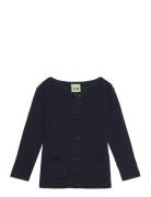 Baby Rib Cardigan Navy FUB