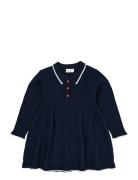 Merino Polo Dress Navy Copenhagen Colors