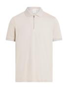 Liquid Touch Welt Zip Polo Calvin Klein