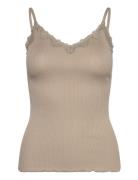 Rwbeatha Sl Regular Singlet Top Khaki Rosemunde