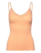 Rwbeatha Sl Regular Singlet Top Orange Rosemunde