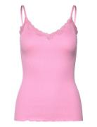 Rwbeatha Sl Regular Singlet Top Pink Rosemunde