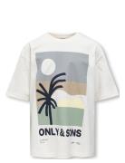 Osjartsy Life Ss Ovs Printed Tee Jrs White ONLY & SONS