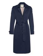 Crrea Trenchcoat Navy Cream