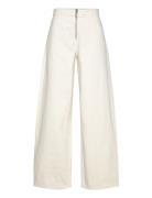 Wideleg Jeans With Zip Beige Mango