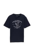 Printed T-Shirt Navy Tom Tailor